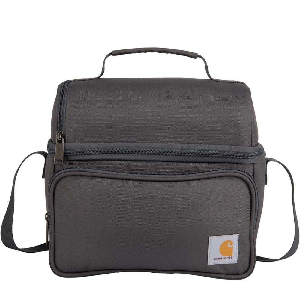 Carhartt Insulated 12 Can Two Compartment Lunch Cooler Grey. New. # C10304